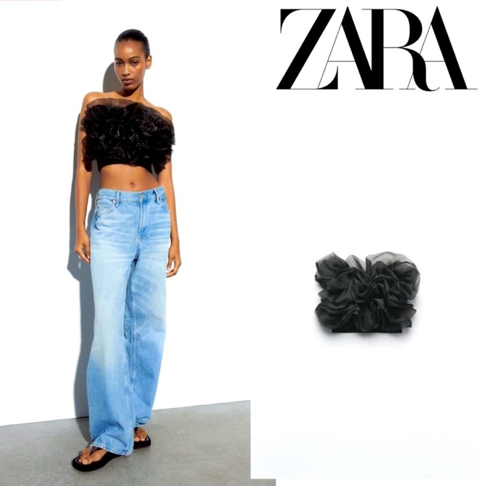 PRE-OWNED - Zara Organza Bandeau Top -
Medium